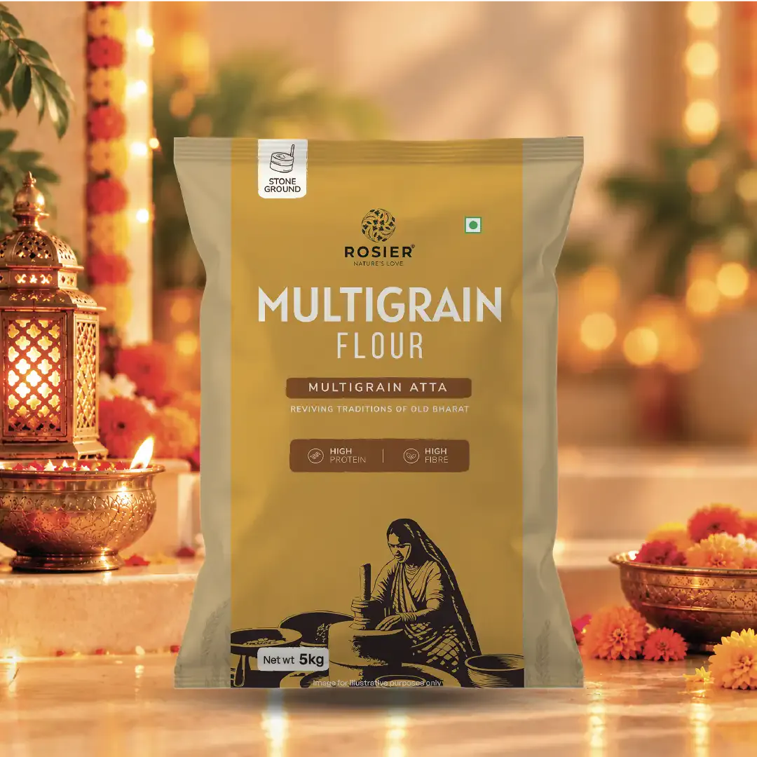 Khapli Multigrain Atta 5kg | Stone Ground High Fiber Atta 5 Kg