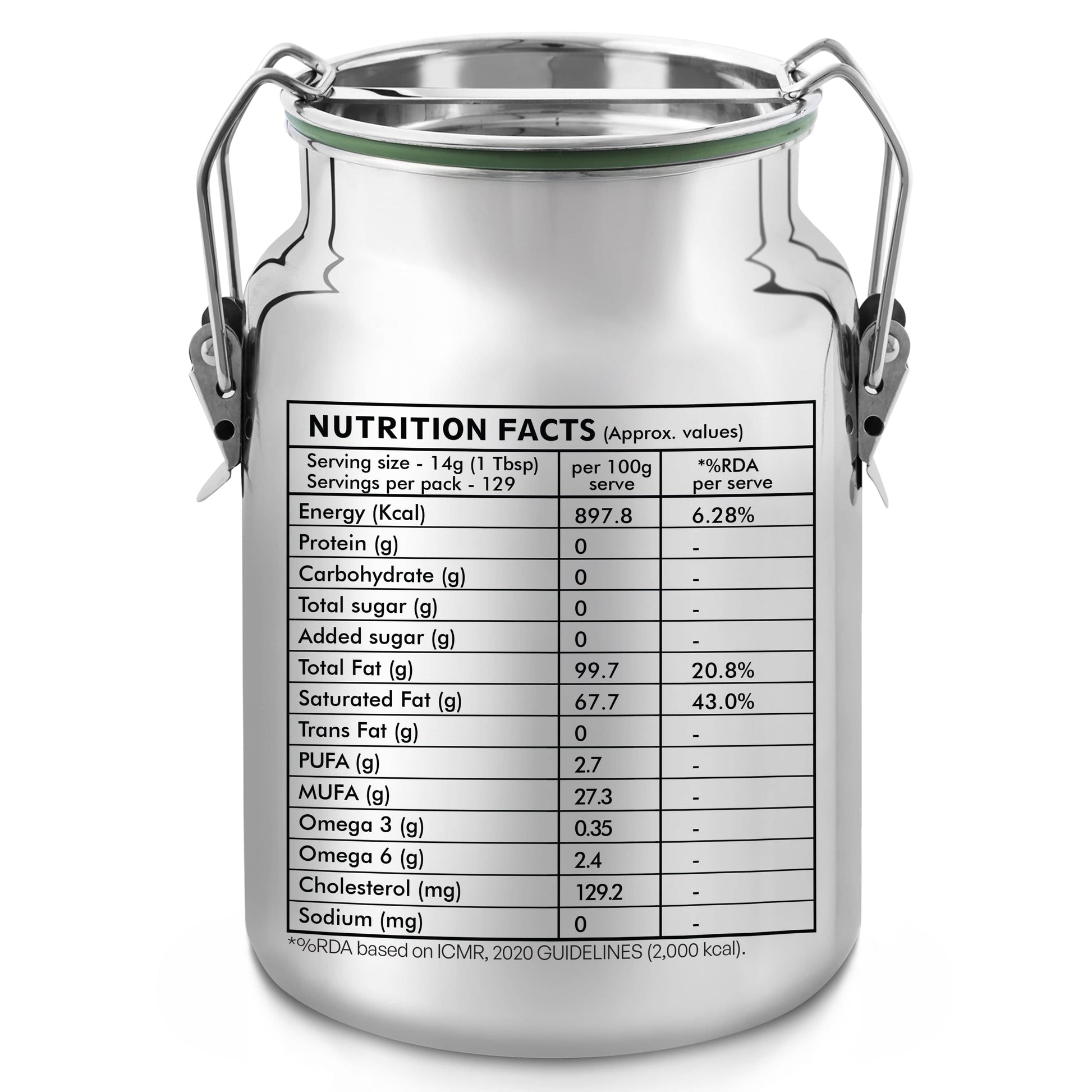 Buy A2 Gir Cow Desi Ghee – 100% Grass-Fed Bilona Method – Rich in Vitamins A, E, K – Boosts Digestion, Gut & Joint Health 2 Ltr (Steel Dolchi)