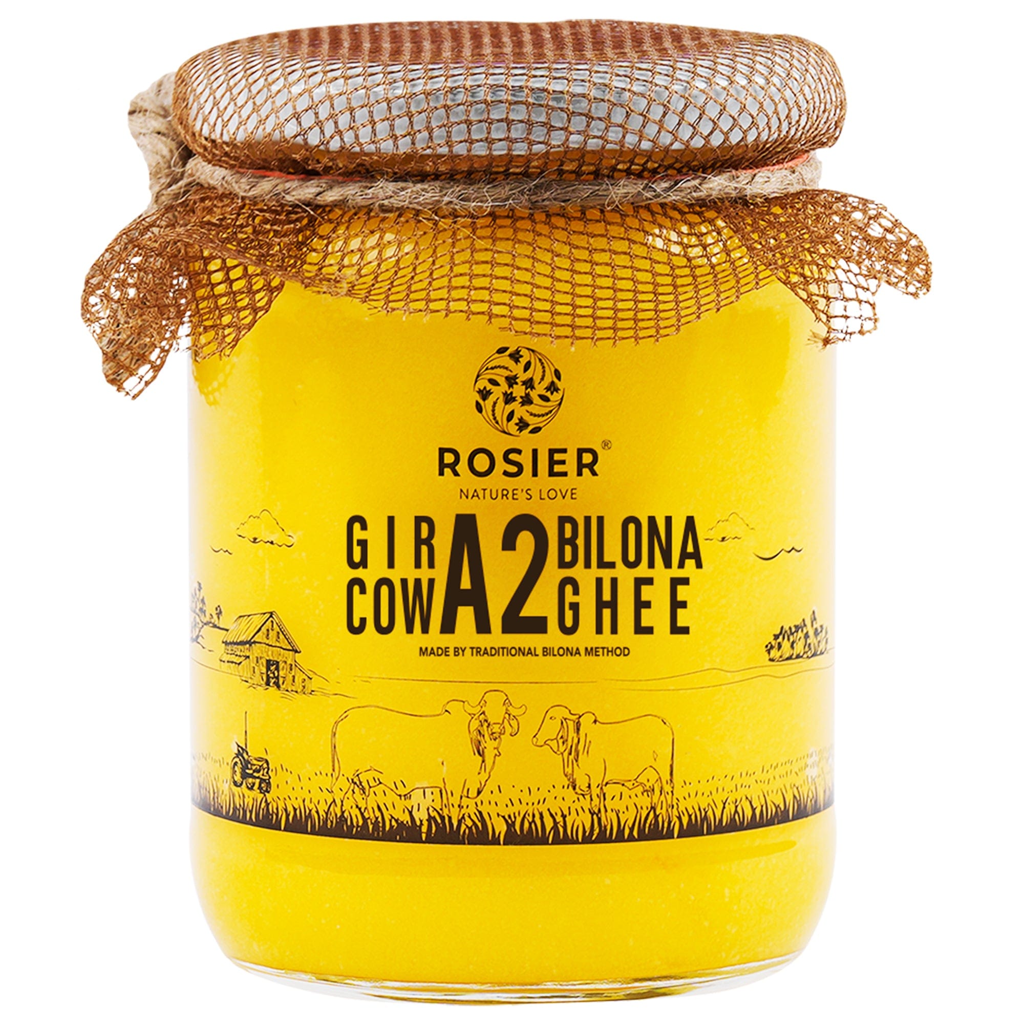 Buy A2 Gir Cow Desi Ghee – 100% Grass-Fed Bilona Method – Rich in Vitamins A, E, K – Boosts Digestion, Gut & Joint Health 500 ML