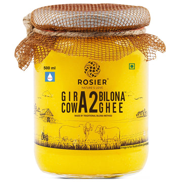 Buy A2 Gir Cow Desi Ghee – 100% Grass-Fed Bilona Method – Rich in Vitamins A, E, K – Boosts Digestion, Gut & Joint Health 500 ML