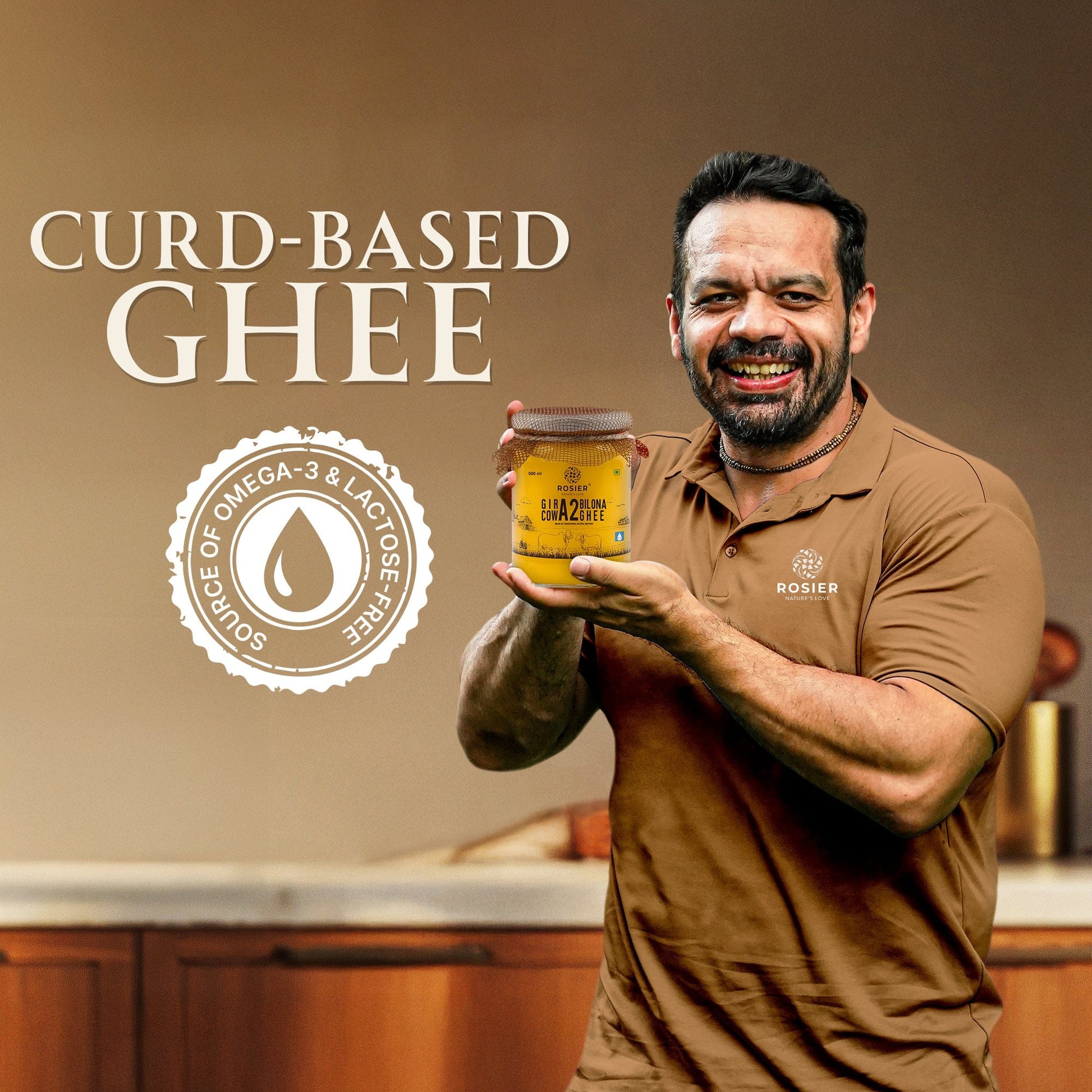 Buy A2 Gir Cow Desi Ghee – 100% Grass-Fed Bilona Method – Rich in Vitamins A, E, K – Boosts Digestion, Gut & Joint Health 500 ML