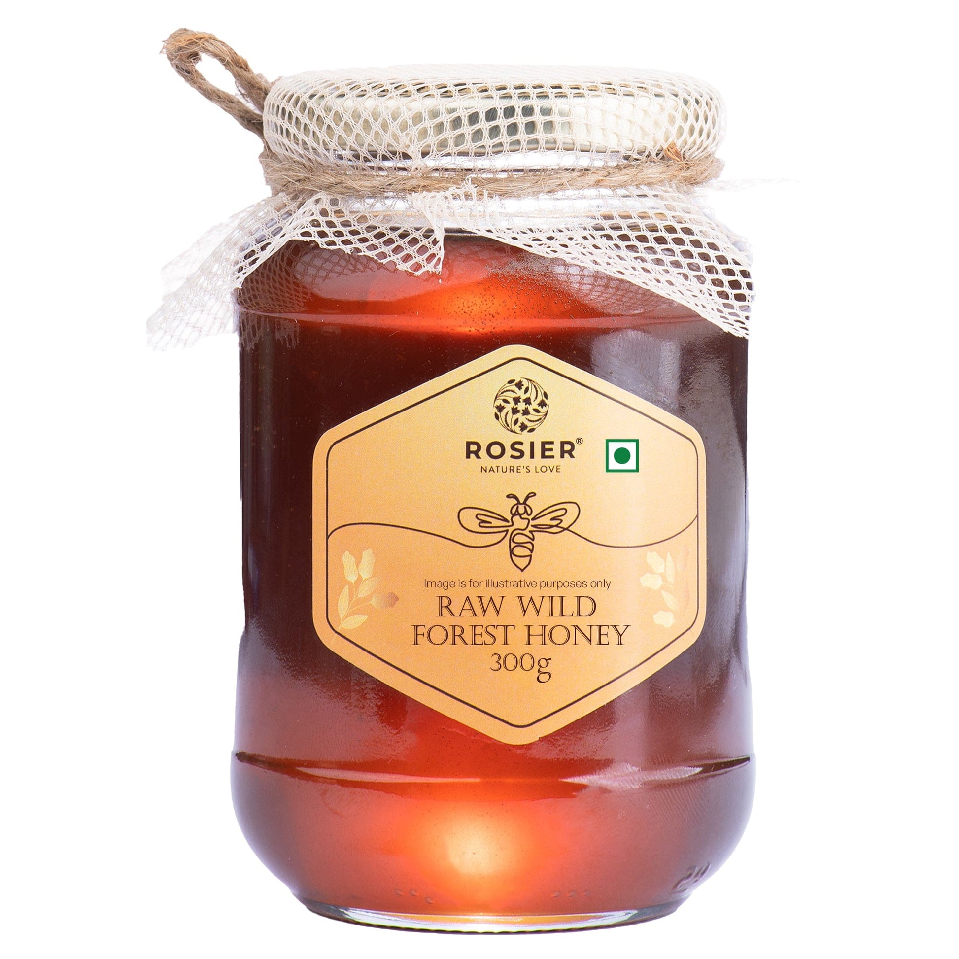Pure & Organic Wild Forest Honey – Raw Himalayan Multi-Floral Honey – 100% Natural & Ayurvedic – No Added Sugar – Natural Sweetener – Immunity Booster & Cough Relief 300 Gms
