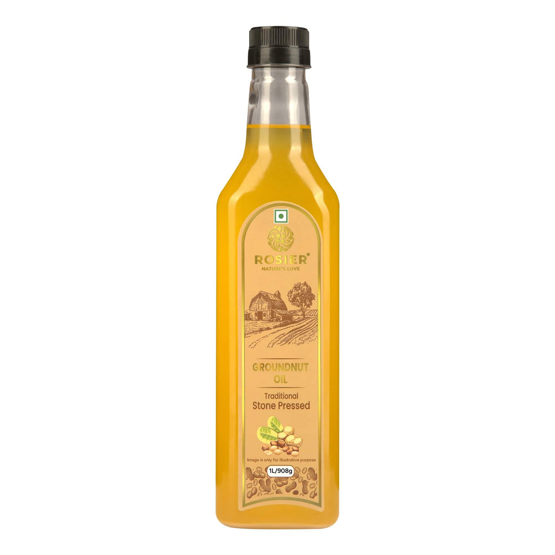 Stone Pressed Groundnut Oil 1000 ML (PET Bottle)