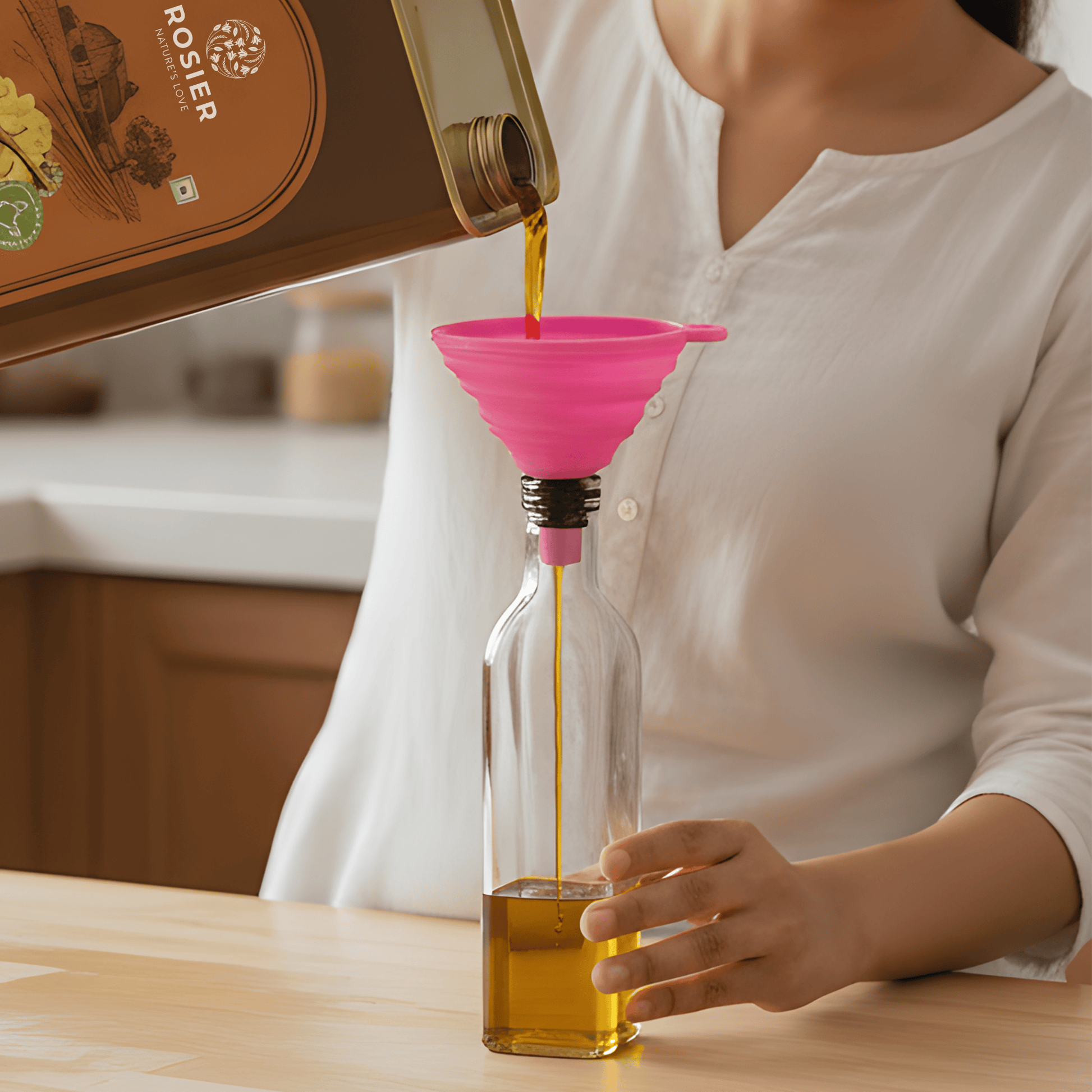 Stone Pressed Black Mustard Oil – Cold-Pressed, Chemical-Free & Rich in Nutrients – 5L Tin – High Smoke Point, Heart & Immunity Boosting 5 L (Tin Pack) + Oil Kit