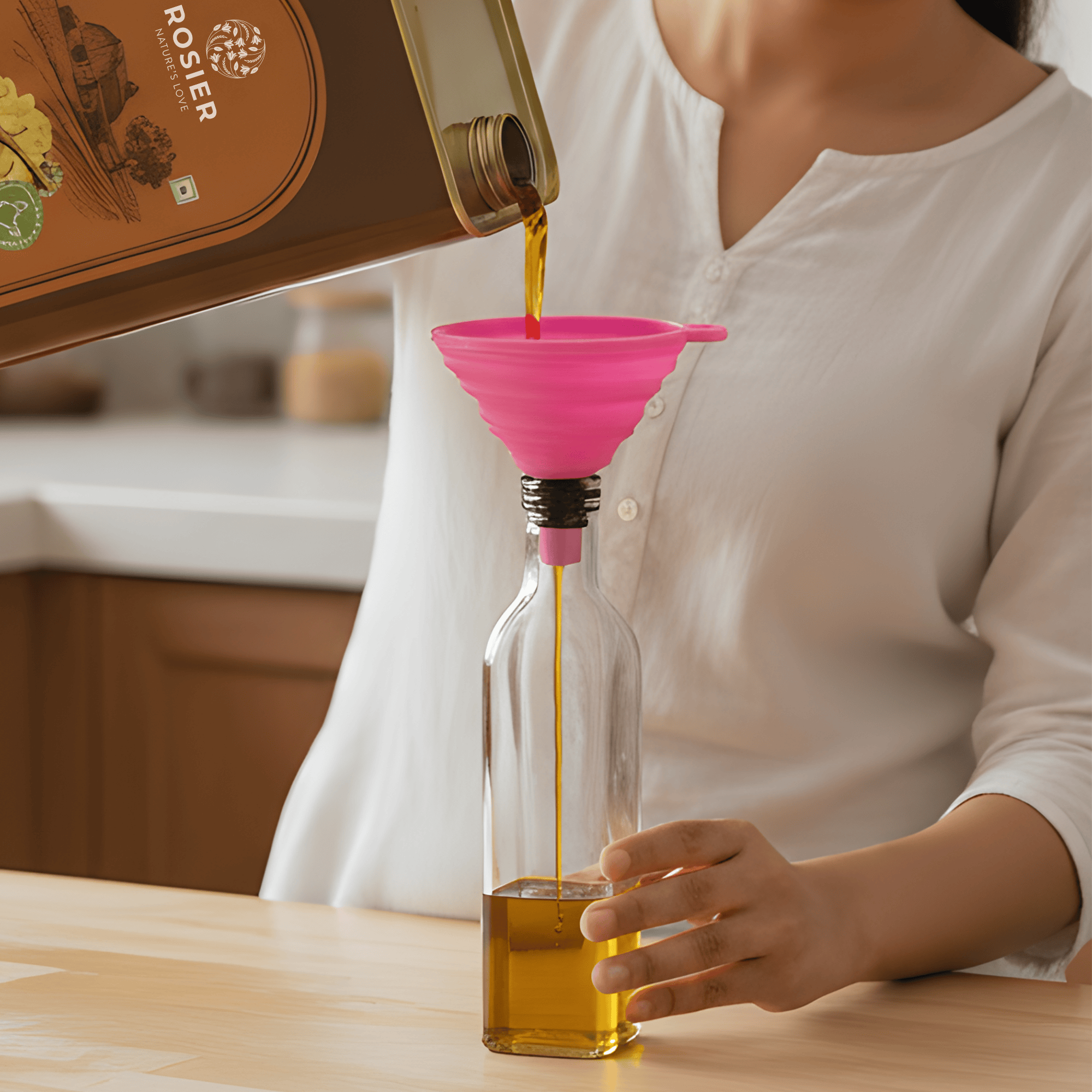 Stone Pressed Black Mustard Oil – Cold-Pressed, Chemical-Free & Rich in Nutrients – 5L Tin – High Smoke Point, Heart & Immunity Boosting 5 L (Tin Pack) + Oil Kit