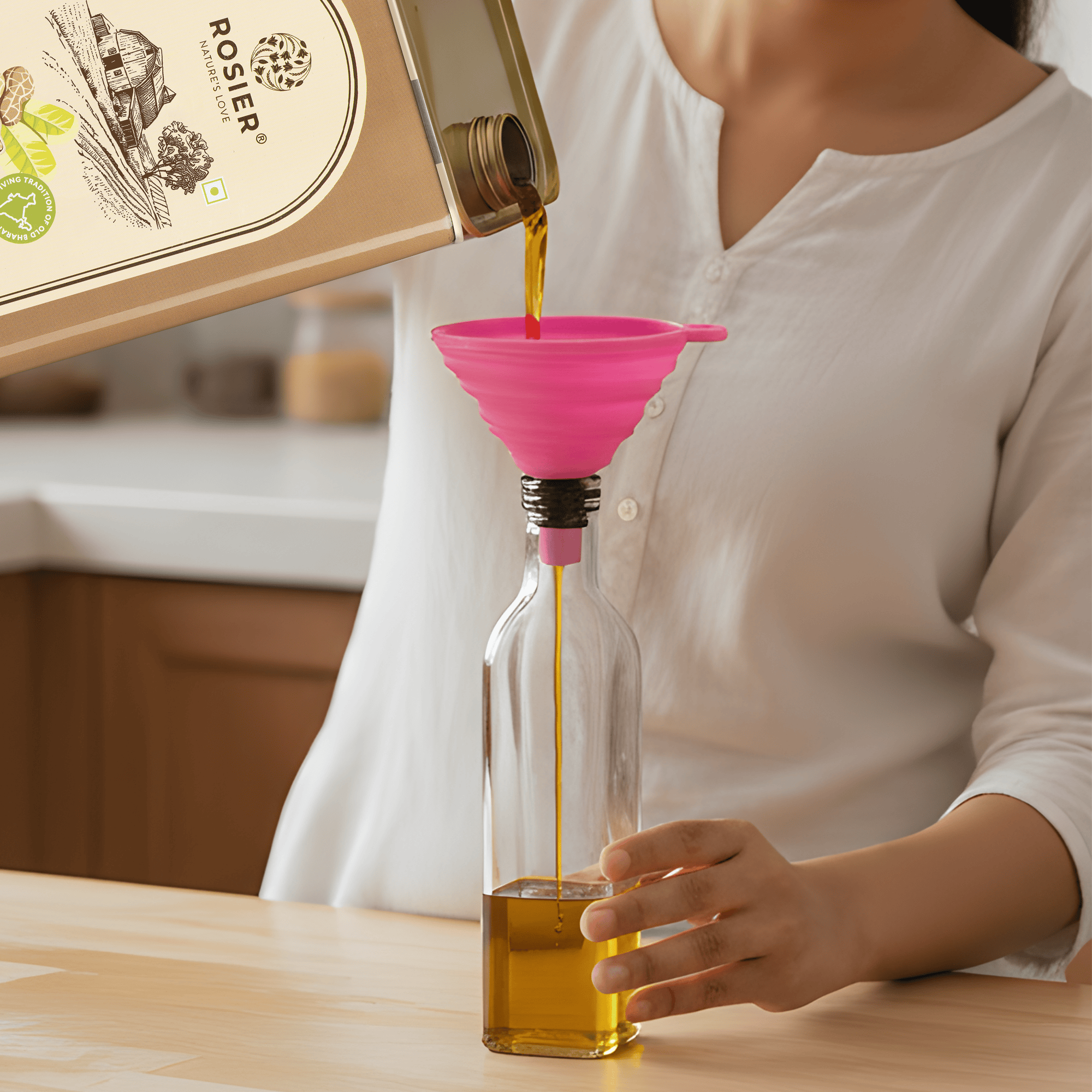 Stone Pressed Groundnut Oil + Oil kit (5 Ltr) 5 L (Tin Pack) + Oil Kit