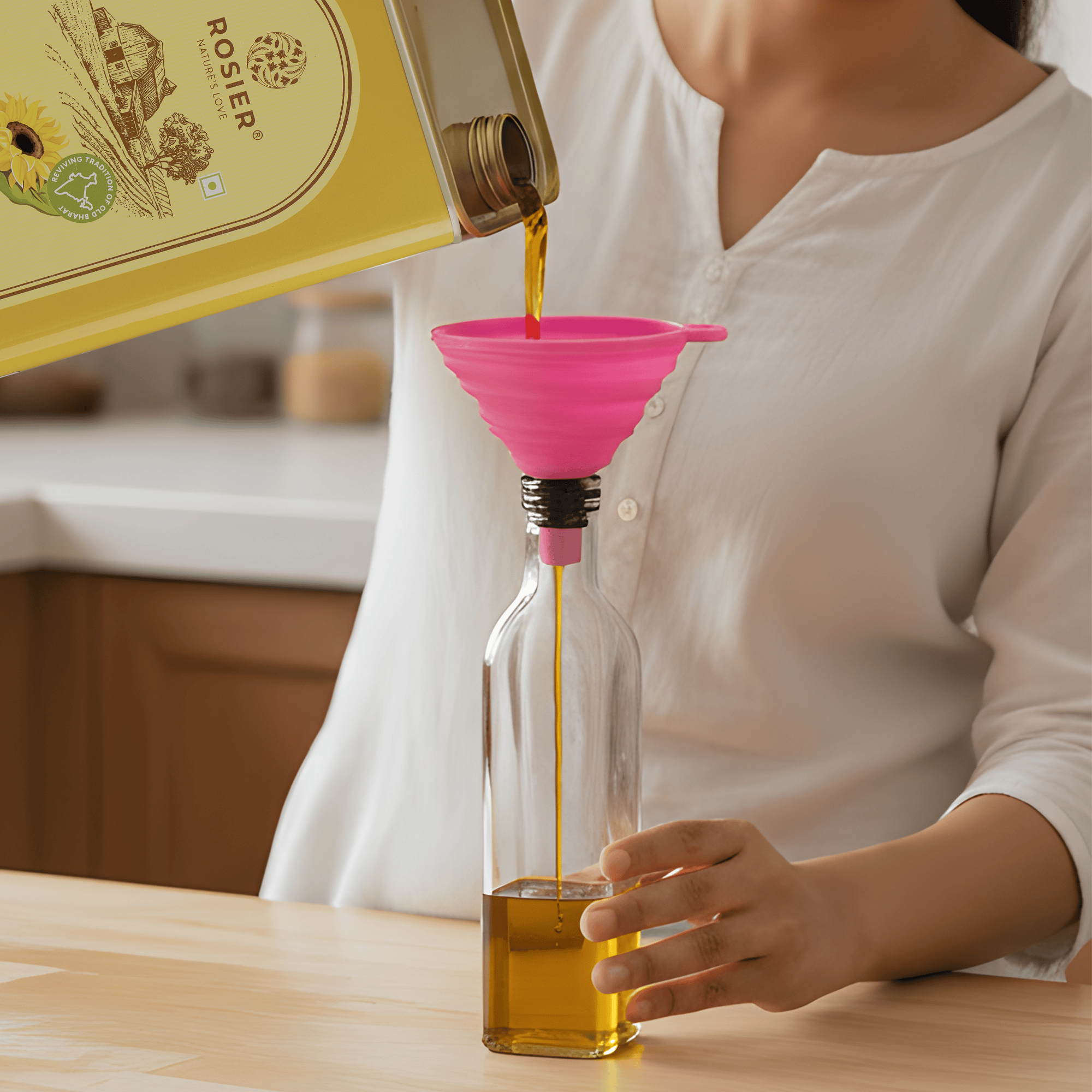 Stone Pressed Sunflower Oil WIth Oil Kit (5 Ltr) 5 L (Tin Pack) + Oil Kit