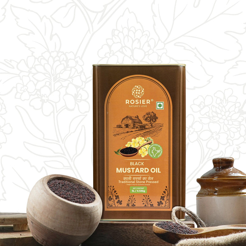 Stone Pressed Black Mustard Oil 5 Ltr