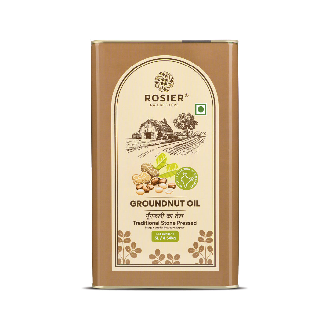 Stone Pressed Groundnut Oil 5 L (Tin Pack)