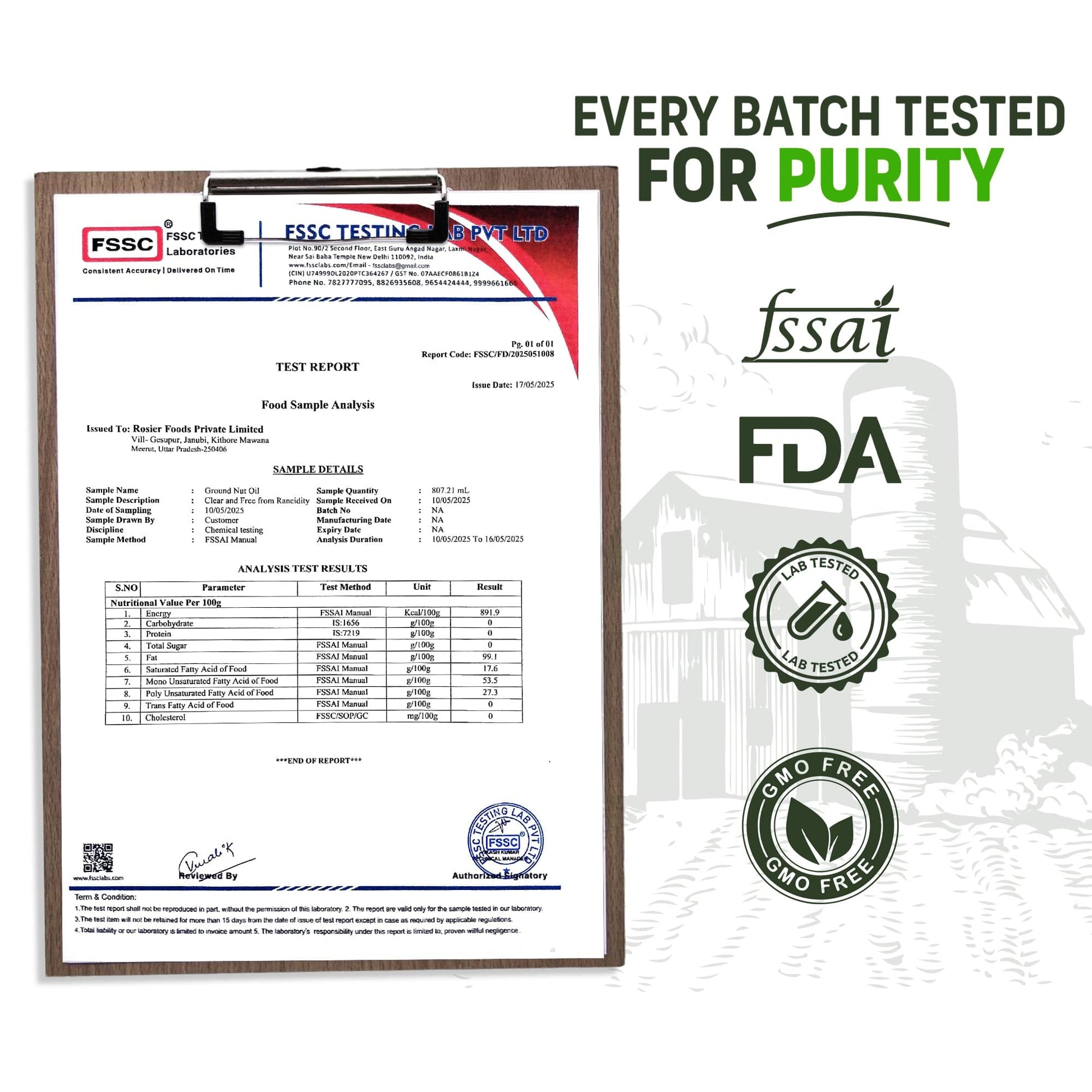 Stone Pressed Groundnut Oil 5 Ltr 5 L (Tin Pack)