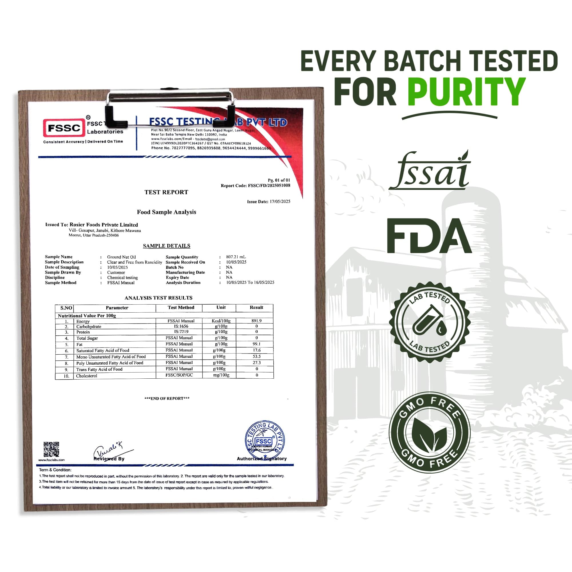 Stone Pressed Groundnut Oil 5 Ltr 5 L (Tin Pack)