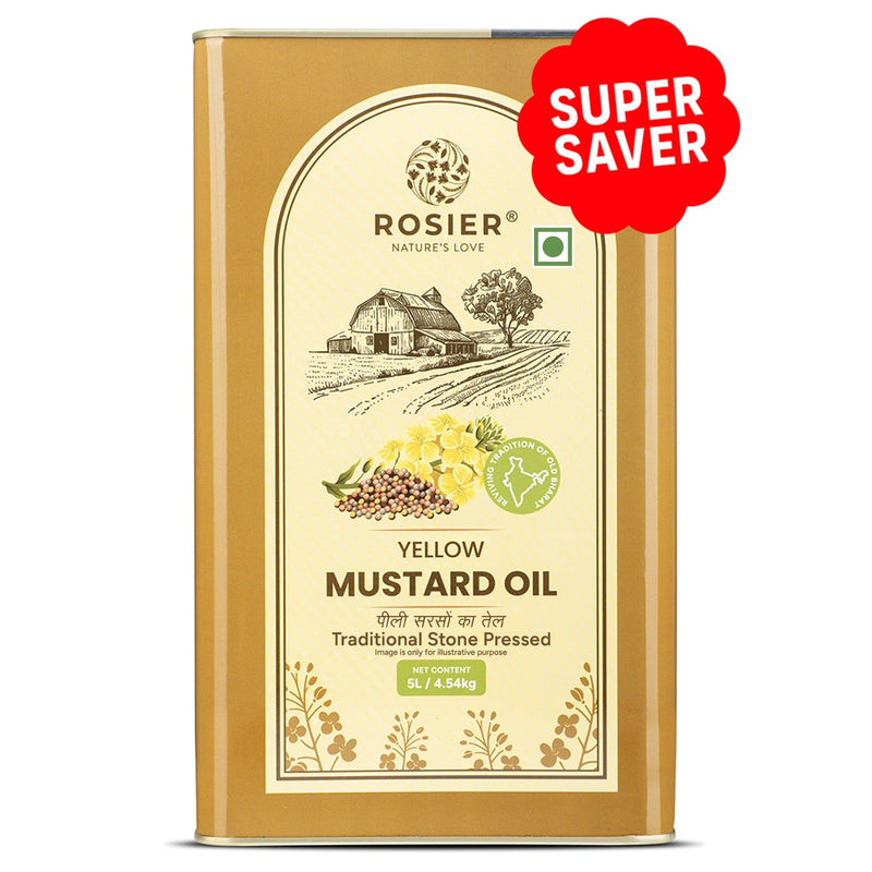 Stone Pressed Yellow Mustard Oil 5 Ltr
