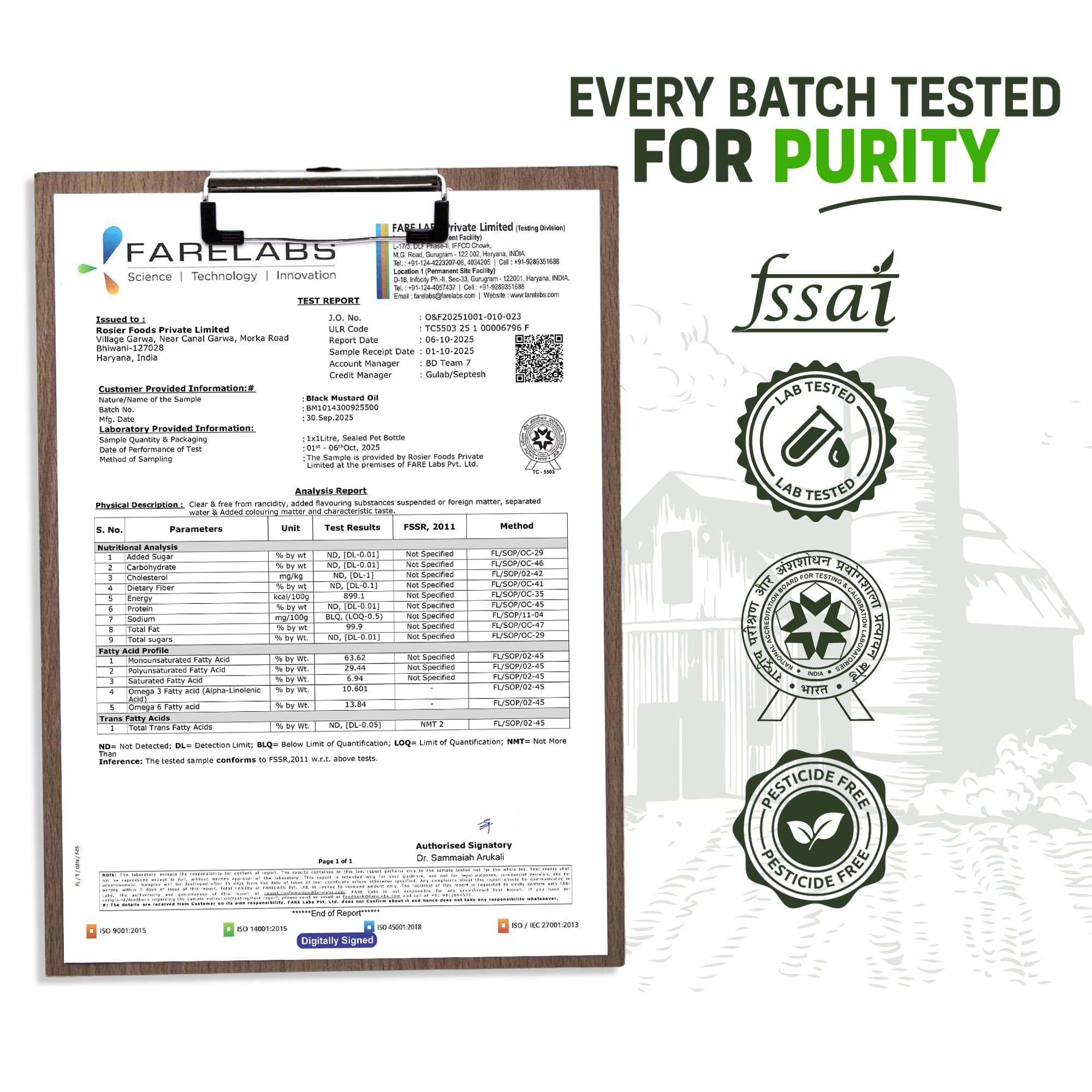Stone Pressed Black Mustard Oil