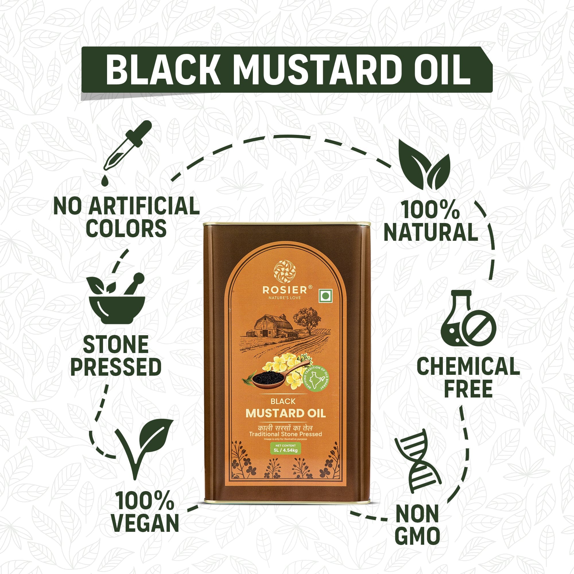 Stone Pressed Black Mustard Oil