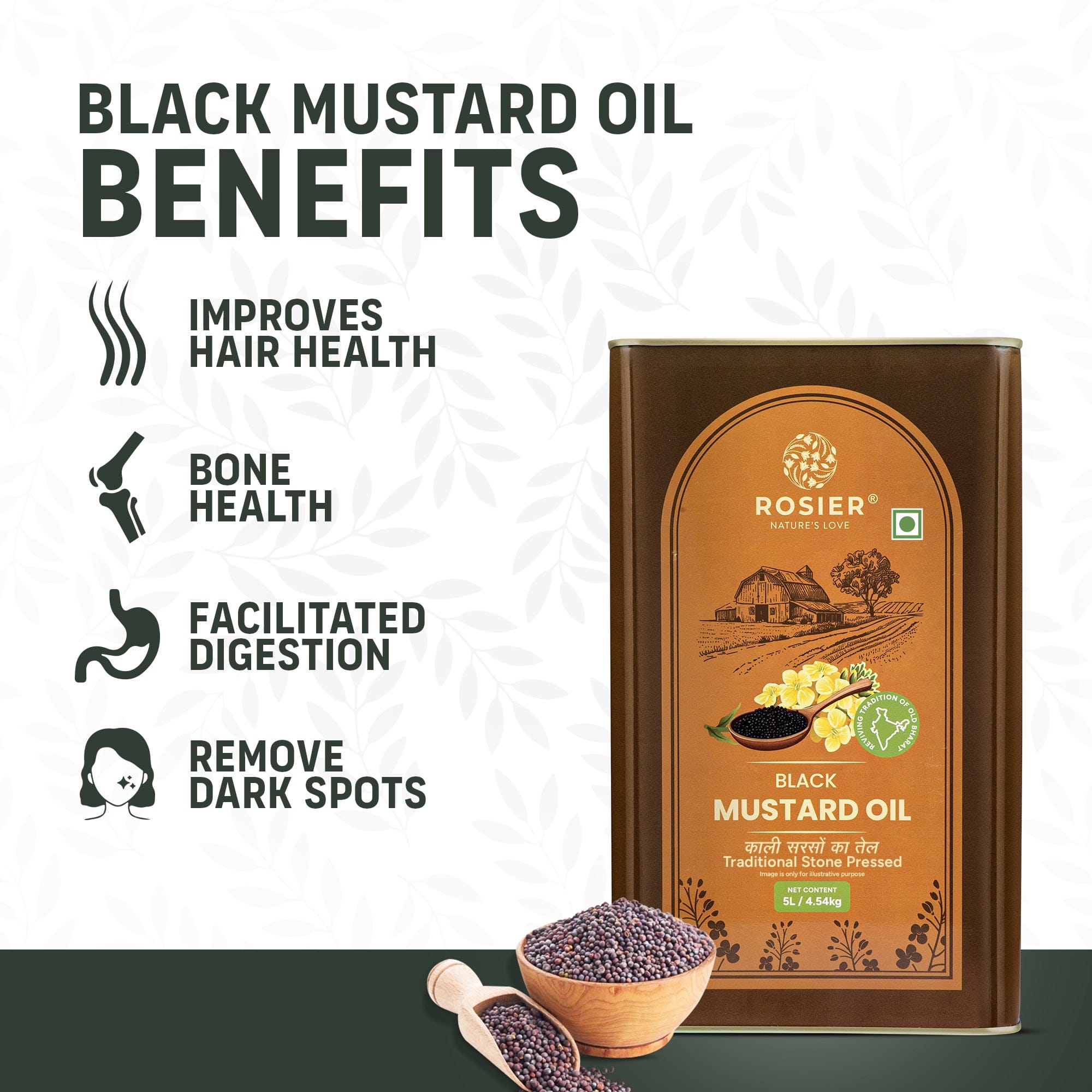 Stone Pressed Black Mustard Oil
