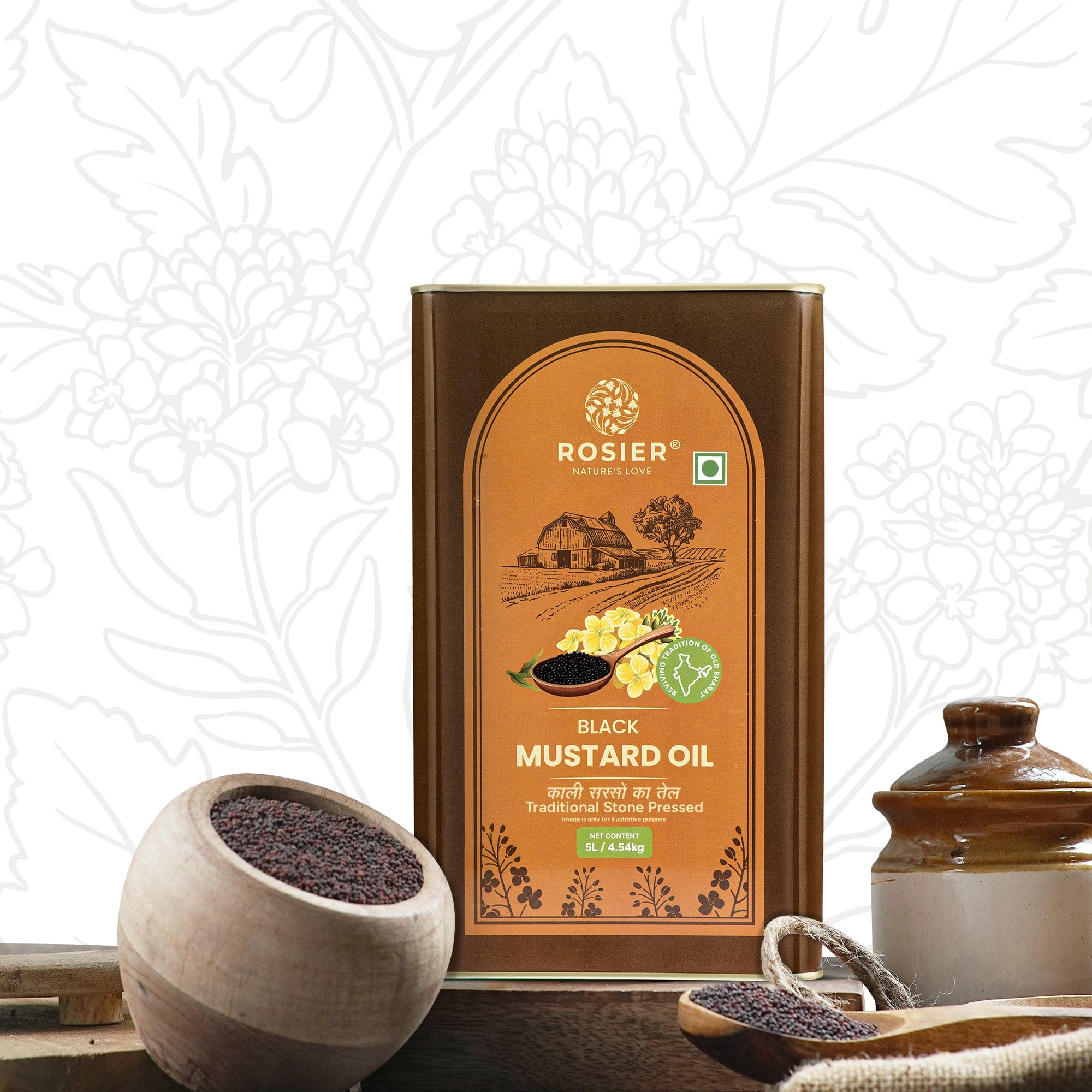 Stone Pressed Black Mustard Oil