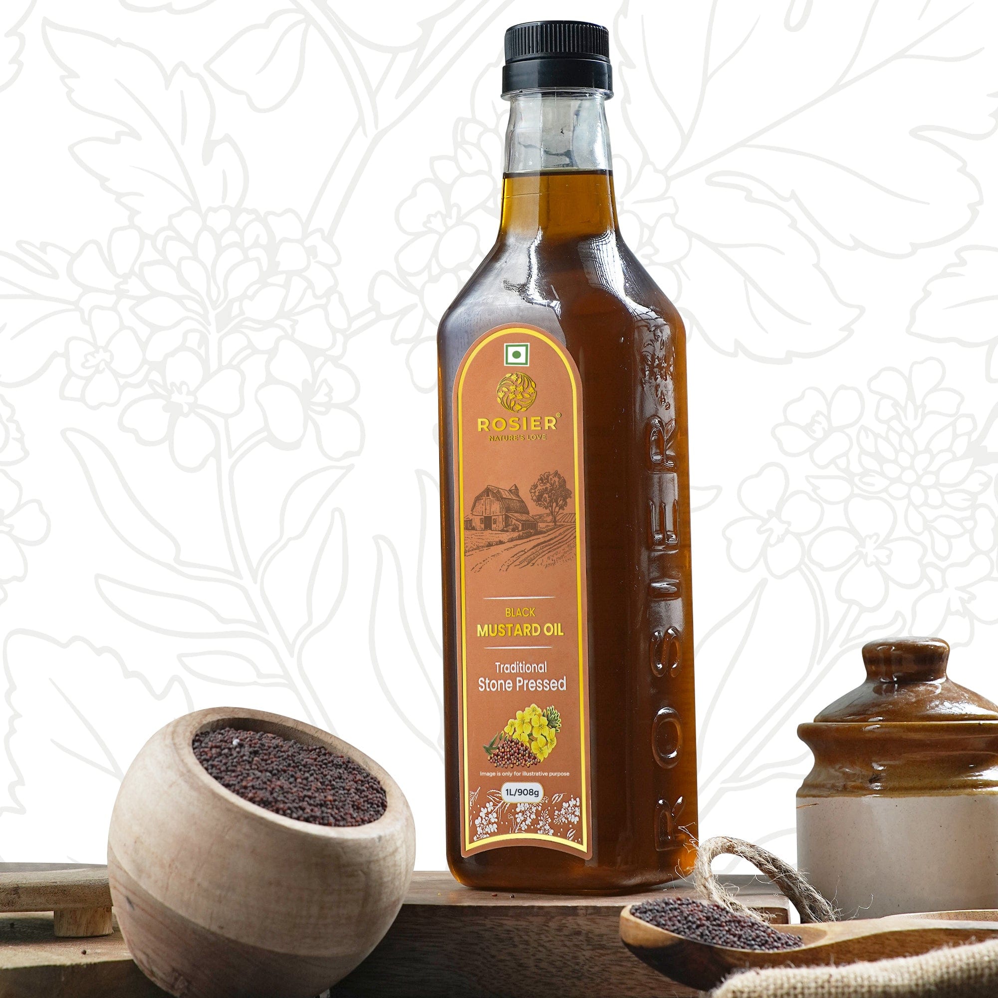 Stone Pressed Black Mustard Oil