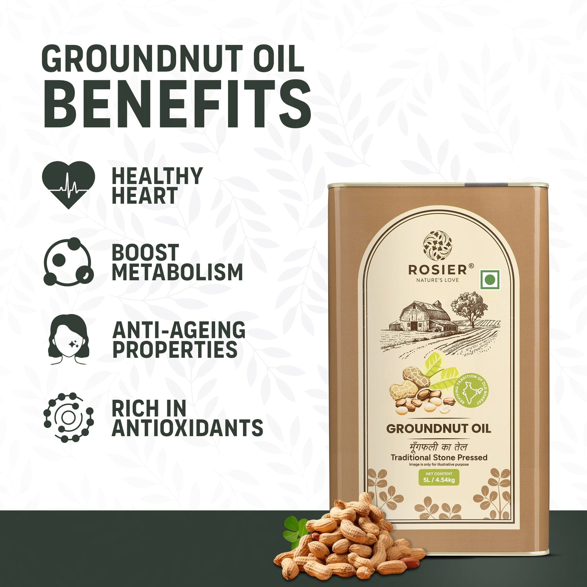 Stone Pressed Groundnut Oil