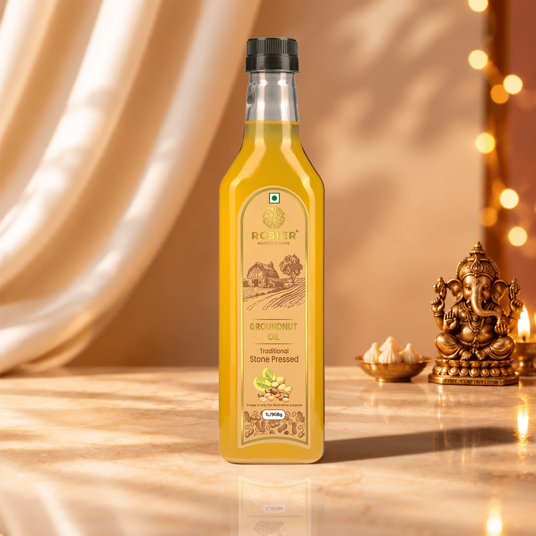 Cold Pressed Groundnut Oil (Stone Pressed) | Rosier Foods