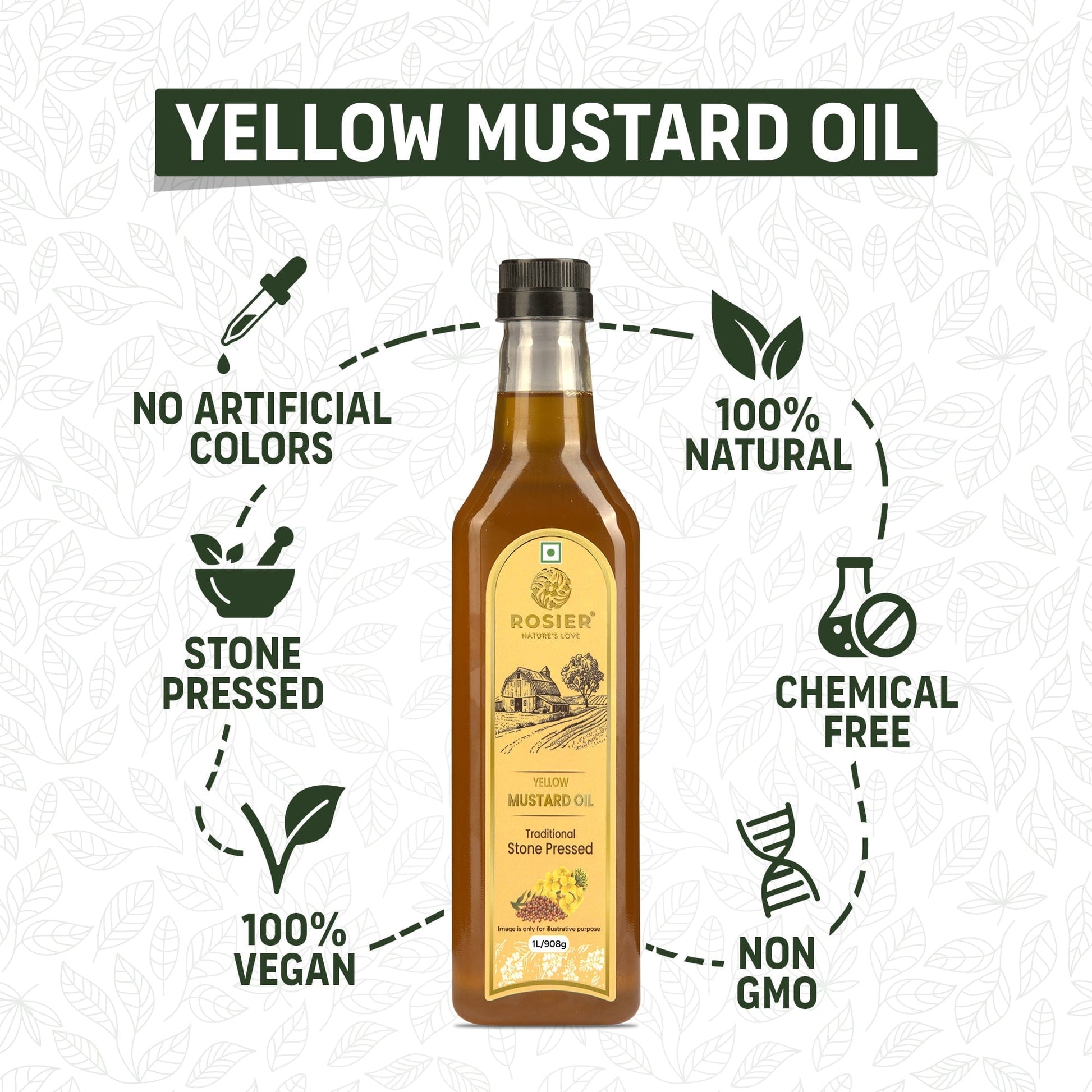 Stone Pressed Yellow Mustard Oil