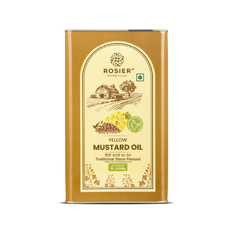 Stone Pressed Yellow Mustard Oil 5 Ltr