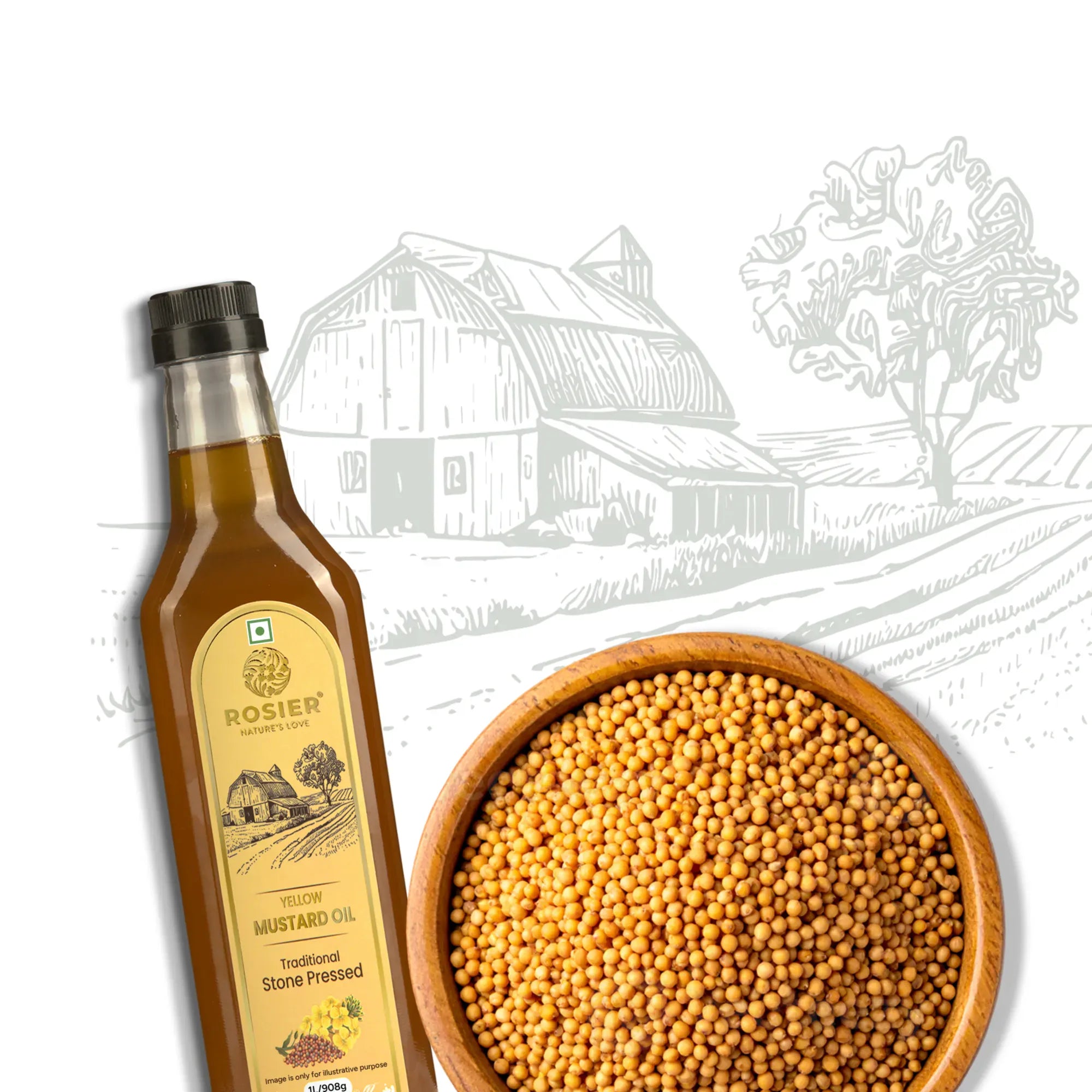Stone Pressed Yellow Mustard Oil
