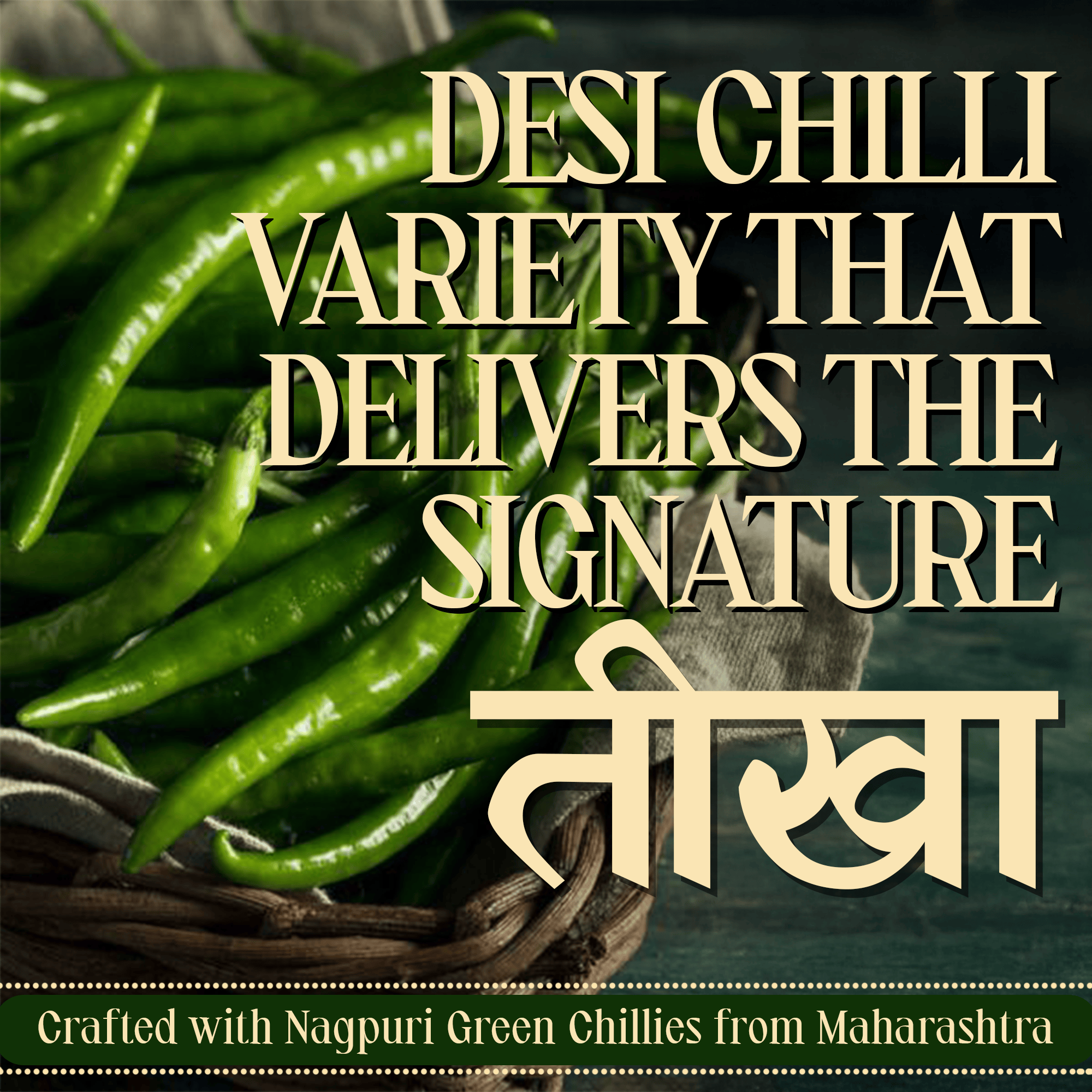 Green Chilli Pickle – Spicy Green Chilli Achar – Traditional Homemade Indian Pickle – Natural Ingredients – 300g Glass Jar - No Artificial Preservatives 300 Gms