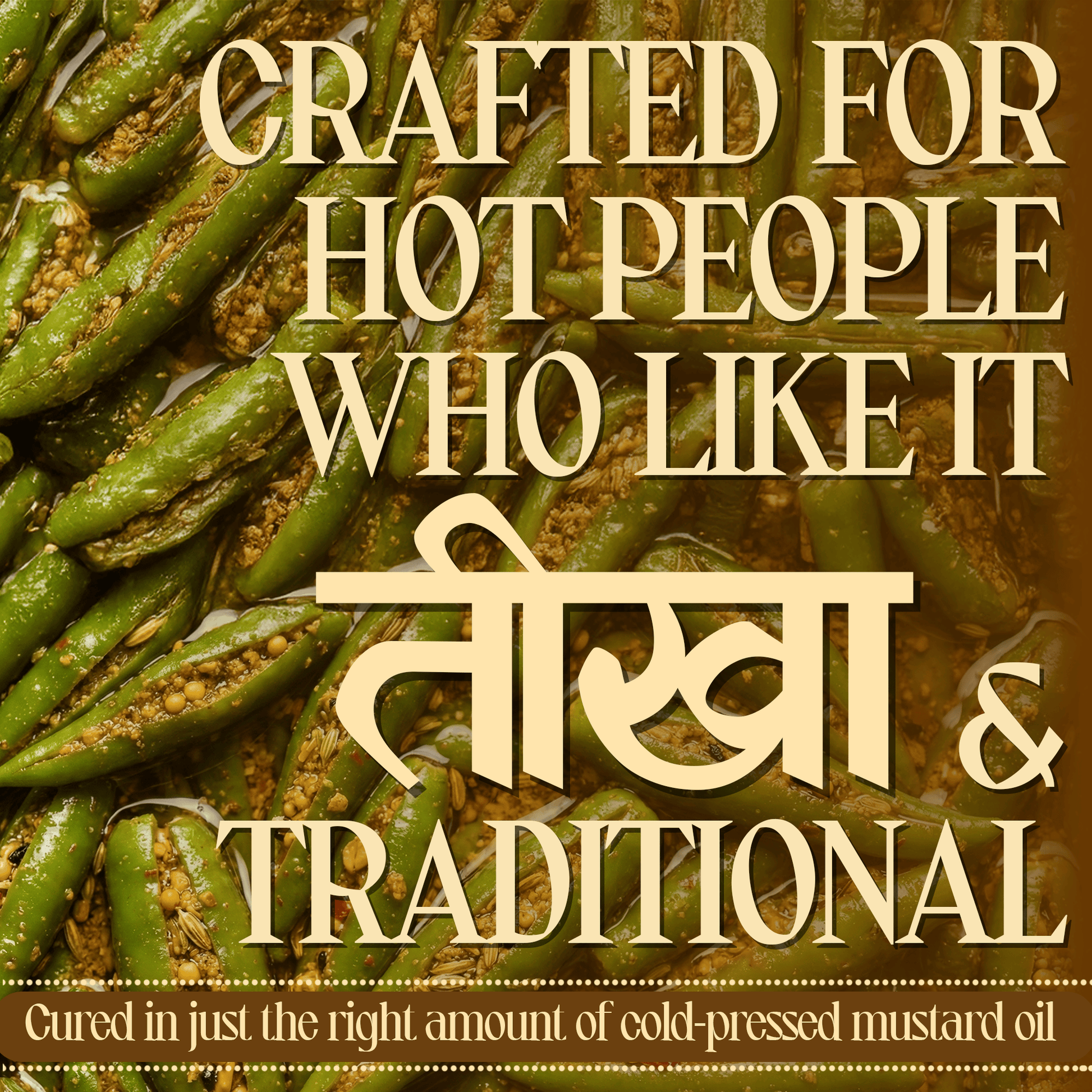 Green Chilli Pickle – Spicy Green Chilli Achar – Traditional Homemade Indian Pickle – Natural Ingredients – 300g Glass Jar - No Artificial Preservatives 300 Gms