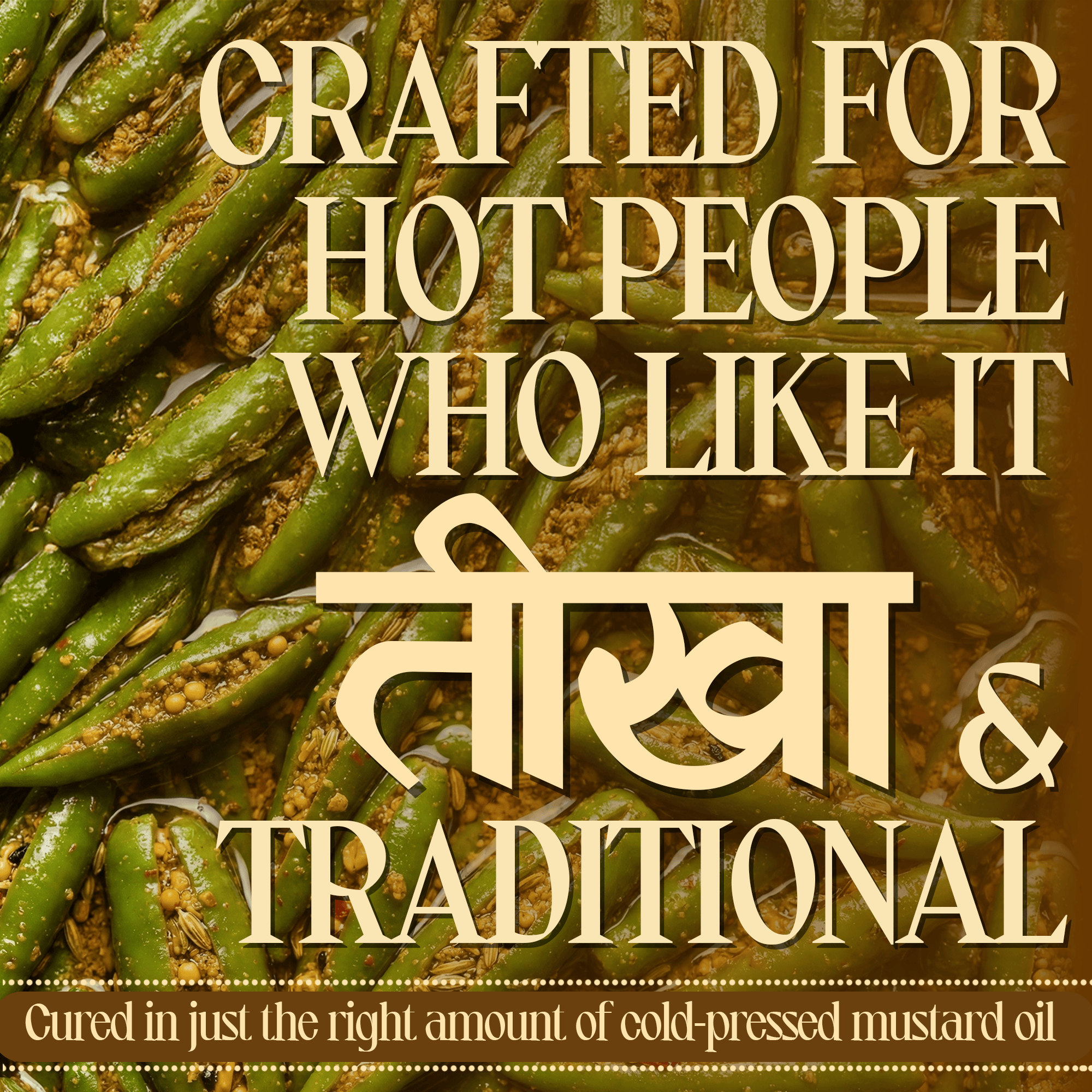 Green Chilli Pickle – Spicy Green Chilli Achar – Traditional Homemade Indian Pickle – Natural Ingredients – 300g Glass Jar - No Artificial Preservatives 300 Gms