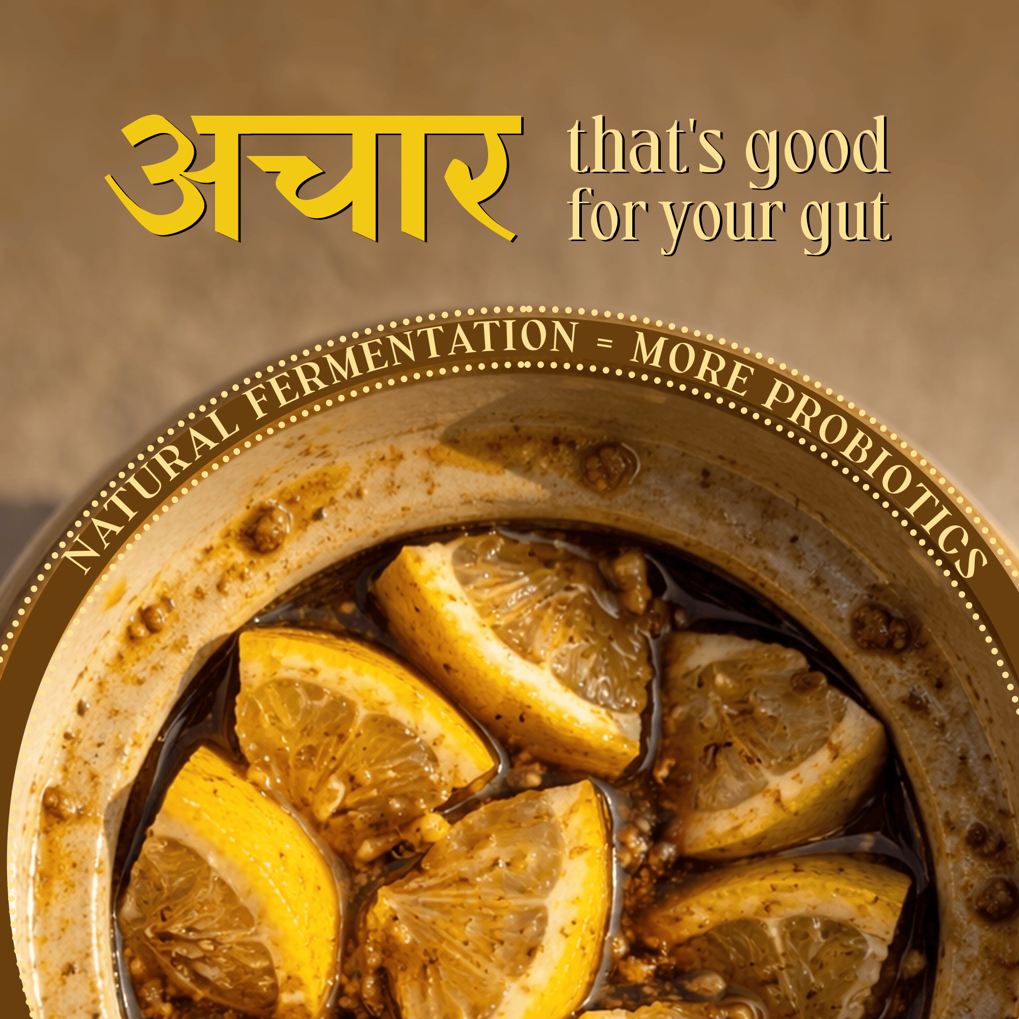 Sweet Lemon Pickle - Khatta Meetha Nimbu Ka Achar - Traditional Homemade Indian Pickle – Natural Ingredients – 300g Glass Jar - No Artificial Preservatives 300 Gms