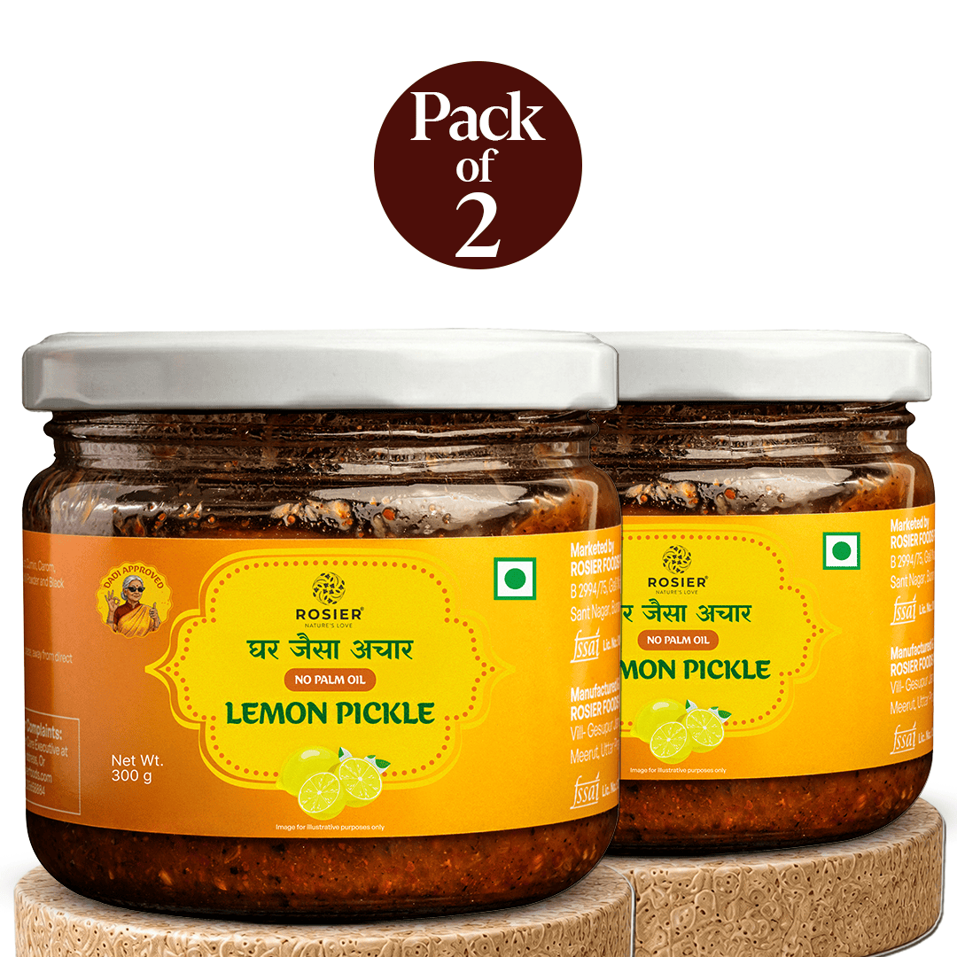 Lemon Pickle - Natural Sun Dried (Pack of 2) Pack of 2 (300 Gms)